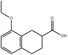 2-Naphthalenecarboxylic acid, 8-ethoxy-1,2,3,4-tetrahydro- Structure