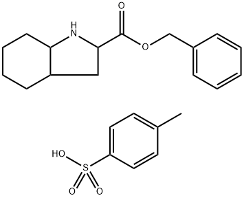 1H-Indole-2-carboxylic acid, octahydro-, phenylMethyl ester, 4-Methylbenzenesulfonate (1:1) Struktur