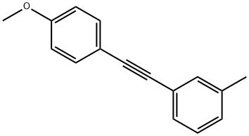 Benzene, 1-?[2-?(4-?methoxyphenyl)?ethynyl]?-?3-?methyl- Structure