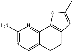 (2-Methyl-4,5-dihydrothiazolo[4,5-h]quinazolin-8-yl)amine Struktur