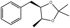 1,?3-?Dioxolane, 2,?2,?4-?trimethyl-?5-?(phenylmethyl)?-?, (4S,?5R)?- Structure