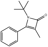 2(1H)?-?Azetone, 1-?(1,?1-?dimethylethyl)?-?3-?methyl-?4-?phenyl- Structure