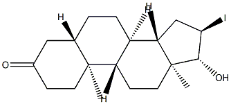 16-iodostanolone 结构式