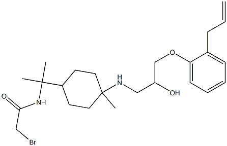 bromoacetylalprenololmenthane Structure