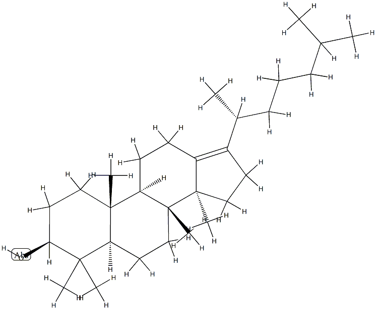 5α-Dammar-13(17)-en-3β-ol Structure