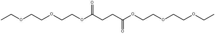 Succinic acid bis(3,6-dioxaoctane-1-yl) ester Struktur
