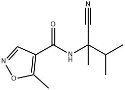 4-?Isoxazolecarboxamide?, N-?(1-?cyano-?1,?2-?dimethylpropyl)?-?5-?methyl- Struktur