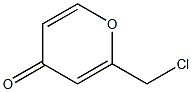 4H-Pyran-4-one,2-(chloromethyl)-(9CI) 化学構造式
