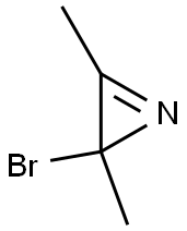 2H-Azirine,2-bromo-2,3-dimethyl-(9CI) Structure