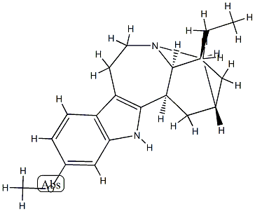 13-メトキシイボガミン 化学構造式