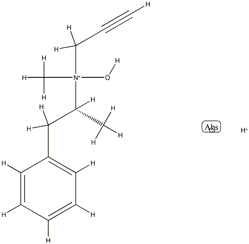 R-(-)-Deprenyl N-Oxide Hydrochloride, 830318-01-9, 结构式