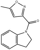 Methanone, (2,?3-?dihydro-?1H-?indol-?1-?yl)?(5-?methyl-?3-?isoxazolyl)?- 结构式