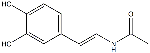 N-(3,4-二羟基苯乙烯基)乙酰胺, 83104-76-1, 结构式