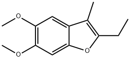 Benzofuran, 2-?ethyl-?5,?6-?dimethoxy-?3-?methyl- Struktur