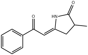 (5Z)-3-Methyl-5-(2-oxo-2-phenylethylidene)-2-pyrrolidinone Structure