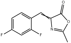4-[(2,4-Difluorophenyl)methylene]-2-methyl-5(4H)-oxazolone Struktur
