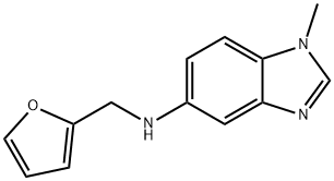 1H-?Benzimidazol-?5-?amine, N-?(2-?furanylmethyl)?-?1-?methyl- Structure