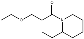 3-Ethoxy-1-(2-ethyl-1-piperidinyl)-1-propanone Struktur