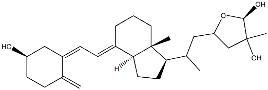 (23S,25R)-25-Hydroxyvitamin D3 26,23-lactol Structure