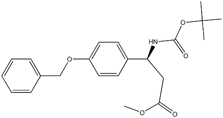 (βS)-β-[[(1,1-DiMethylethoxy)carbonyl]aMino]-4-phenylMethoxy-benzenepropanoic Acid Methyl Ester Structure