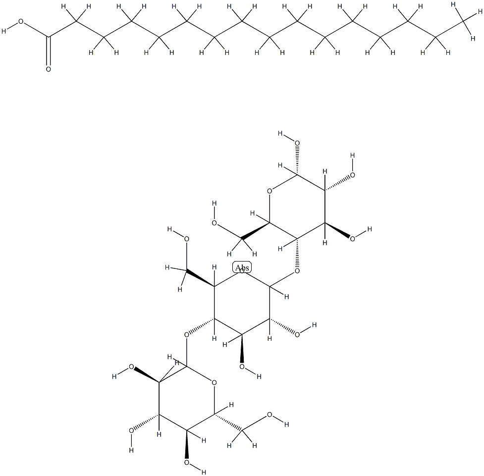 パルミチン酸デキストリン 化学構造式