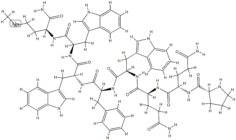 substance P (4-11), Pro(4)-Trp(7,9,10)- 结构式