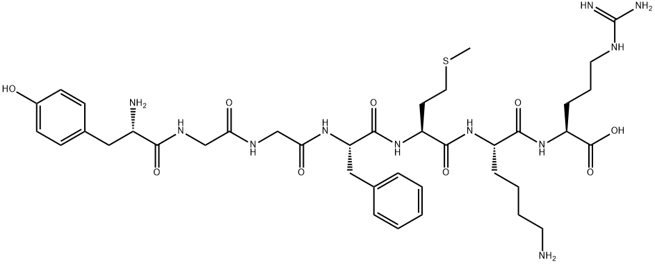 enkephalin-Met, Lys(6)-Arg(7)- 结构式