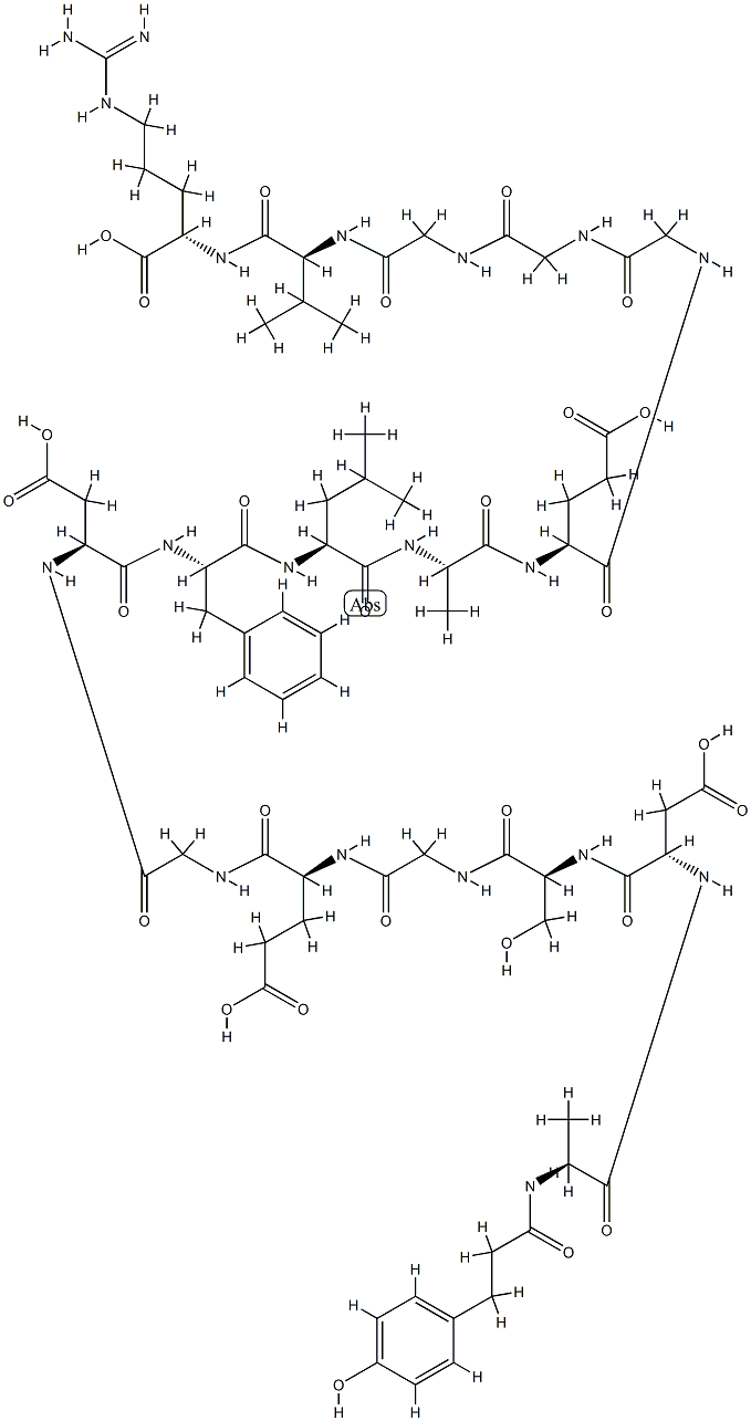 desaminotyrosylfibrinopeptide A 结构式