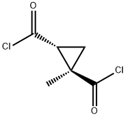 1,2-Cyclopropanedicarbonyl dichloride, 1-methyl-, trans- (9CI) Structure