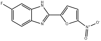 5-fluoro-(2'-nitrofuryl)-2-benzimidazole 结构式