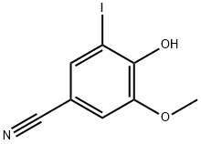 4-羟基-3-碘-5-甲氧基苯甲腈 结构式