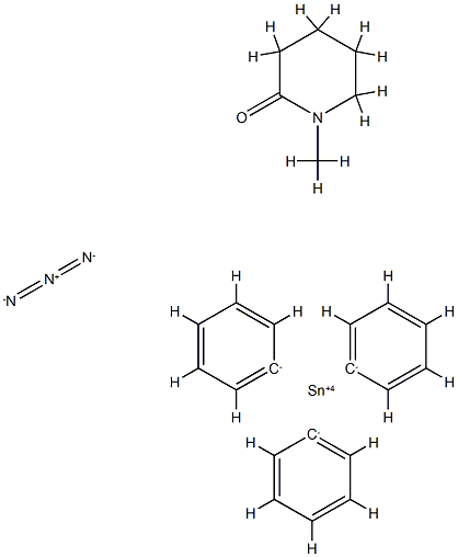 Tin, azido(1-methyl-2-piperidinone-O)triphenyl-, (TB-5-12)- Struktur