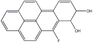 6-fluorobenzo(a)pyrene-7,8-dihydrodiol,83768-92-7,结构式