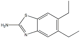 2-Benzothiazolamine,5,6-diethyl-(9CI) 化学構造式