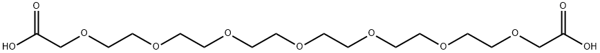 HOOCCH2O-PEG6-CH2COOH Struktur