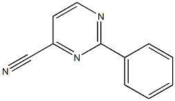 4-Pyrimidinecarbonitrile,2-phenyl-(9CI) Struktur