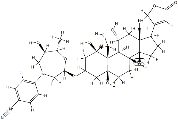 4-aminobenzenediazonium ouabain Struktur