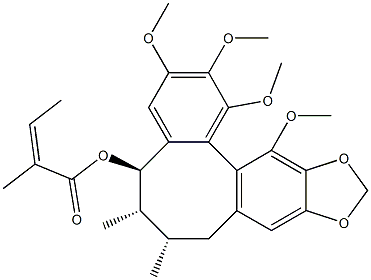 Angeloylgomisin O Structure