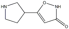 3(2H)-Isoxazolone,5-(3-pyrrolidinyl)-(9CI) Structure