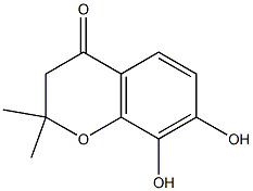 4H-1-Benzopyran-4-one,2,3-dihydro-7,8-dihydroxy-2,2-dimethyl-(9CI) Struktur