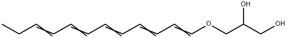1-(1-glycero)dodeca-1,3,5,7,9-pentaene Structure