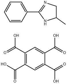benzene-1,2,4,5-tetracarboxylic acid, compound with 4,5-dihydro-4-methyl-2-phenyl-1H-imidazole (1:1) 结构式