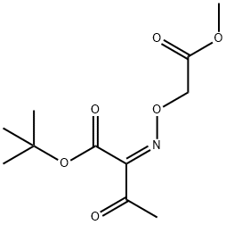 Butanoic acid, 2-[(2-Methoxy-2-oxoethoxy)iMino]-3-oxo-, 1,1-diMethylethyl ester, (Z)- Struktur