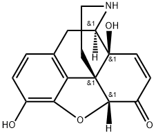 (5alpha)-7,8-didehydro-4,5-epoxy-3,14-dihydroxymorphinan-6-one, 84116-46-1, 结构式