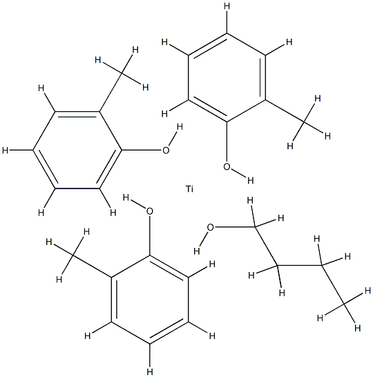 butoxytris(methylphenolato)titanium 结构式