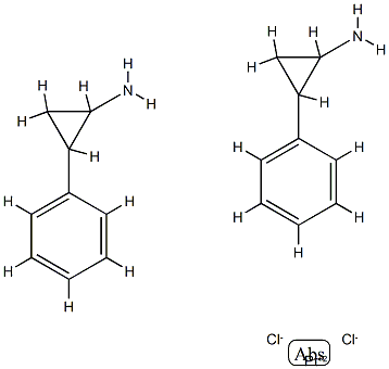 dichlorobis(tranylcypromine)platinum(II) Structure
