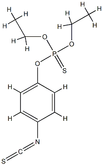 diethoxy-(4-isothiocyanatophenoxy)-sulfanylidene-phosphorane 结构式