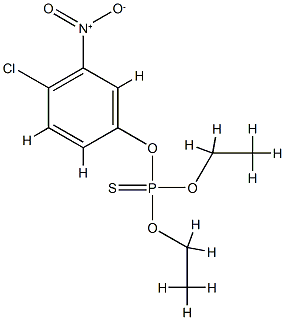 (4-chloro-3-nitro-phenoxy)-diethoxy-sulfanylidene-phosphorane 结构式