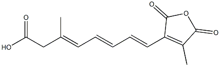 2-メチル-2,4,6,8-デカテトラエン-1,8,9-トリカルボン酸8,9-無水物 化学構造式