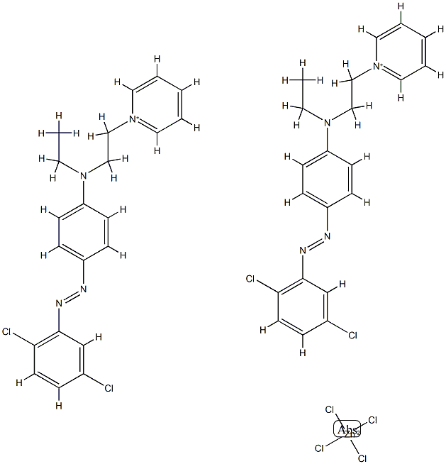 1-[2-[[4-[(2,5-dichlorophenyl)azo]phenyl]ethylamino]ethyl]pyridinium tetrachlorozincate (2:1) Structure